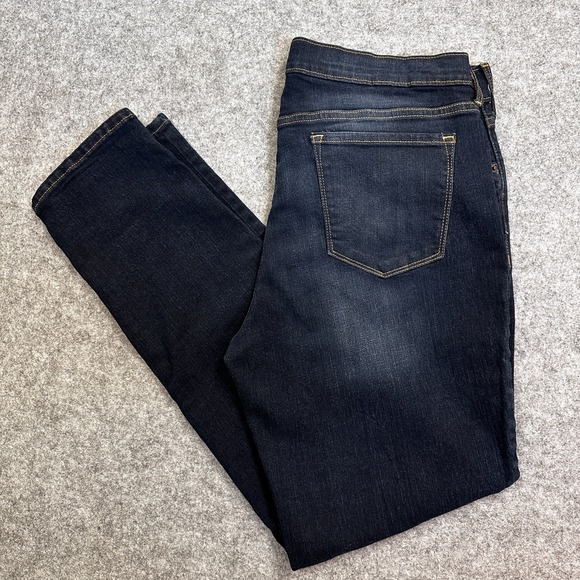 Old Navy Denim - Old Navy Womens Original Straight Stretch Denim Jeans High Rise Blue Sz 16 Used
